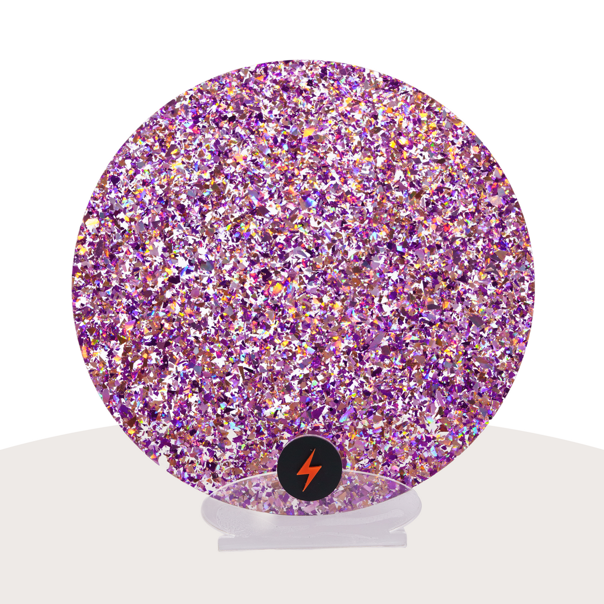 Unicorn Chunky Glitter Acrylic — Front view