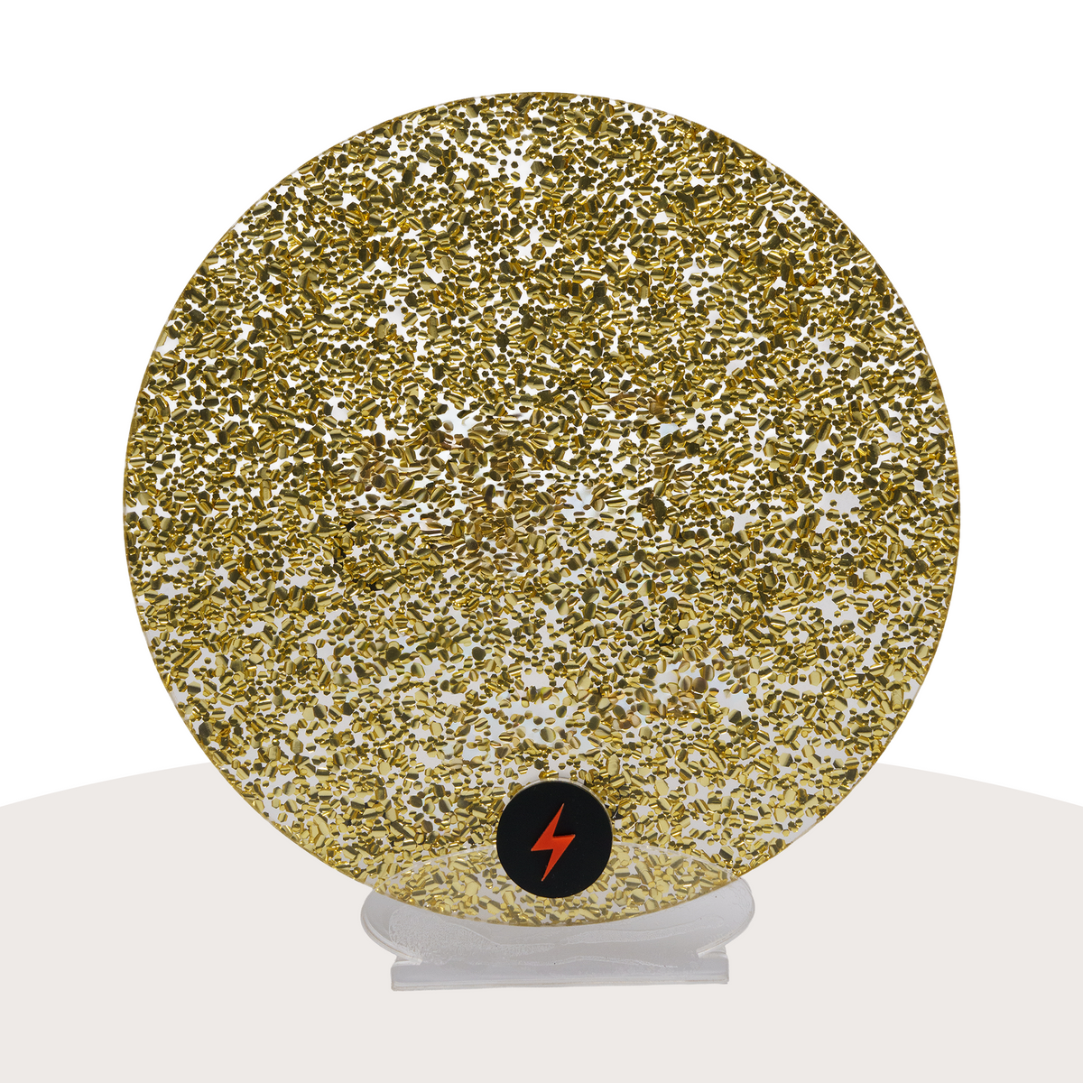 Light Gold Crackle Glitter — Front view