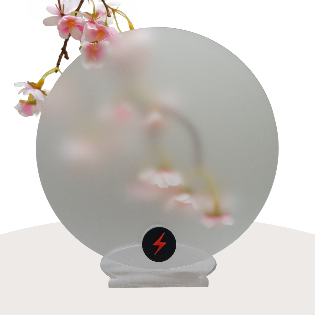 Frosted Clear Acrylic — Matte front view