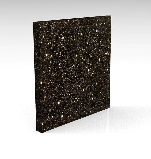 Black Midnight Standard Glitter Acrylic
