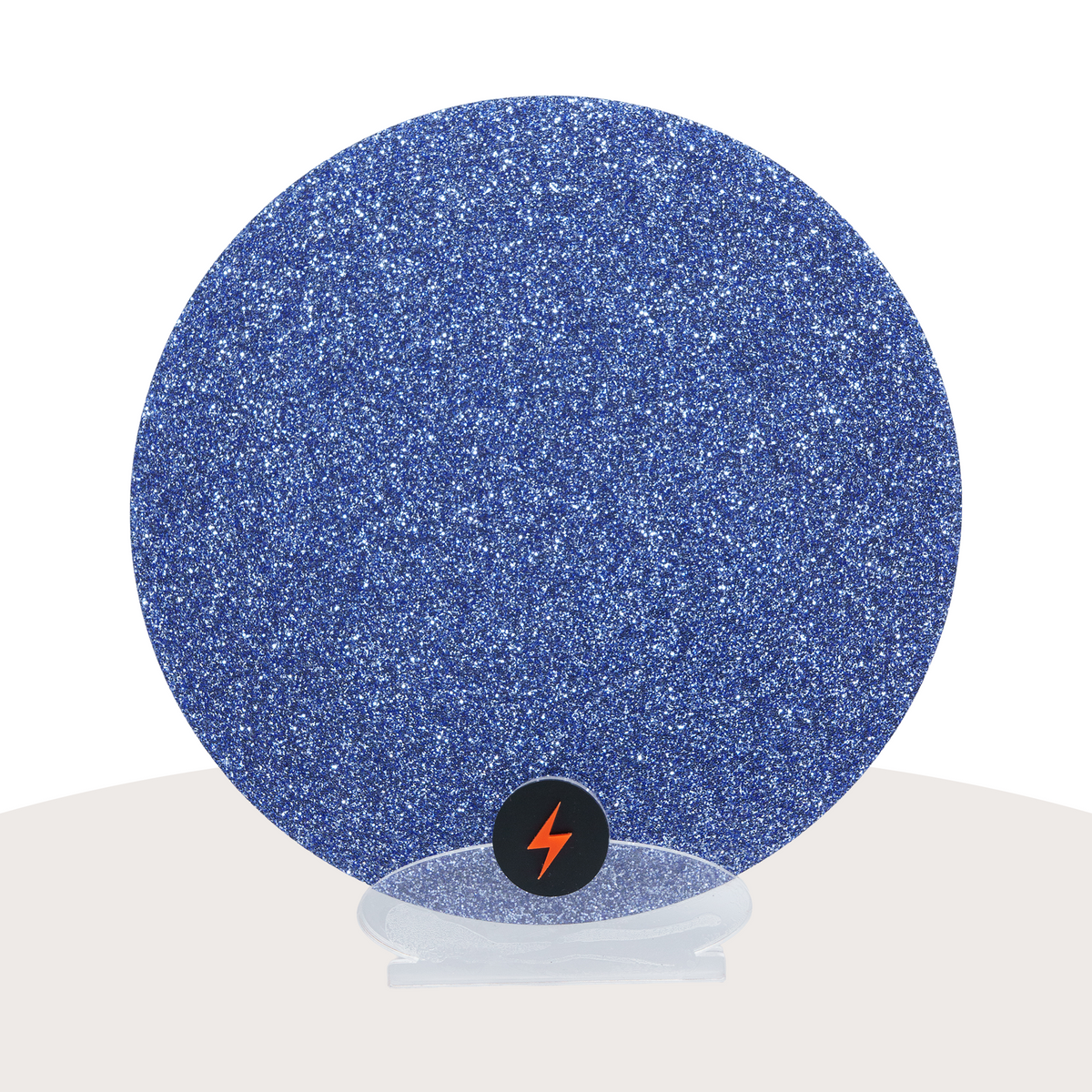 Blue Standard Glitter Acrylic — Front view
