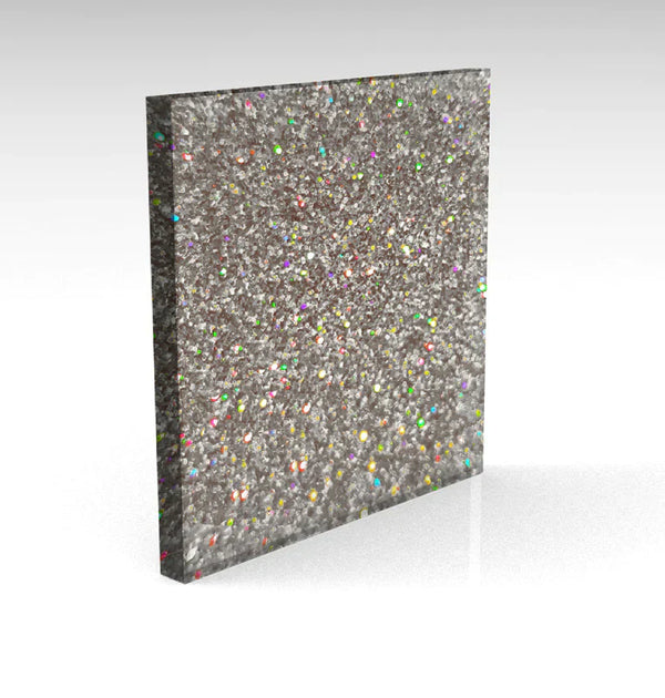 Holographic Silver Standard Glitter Acrylic