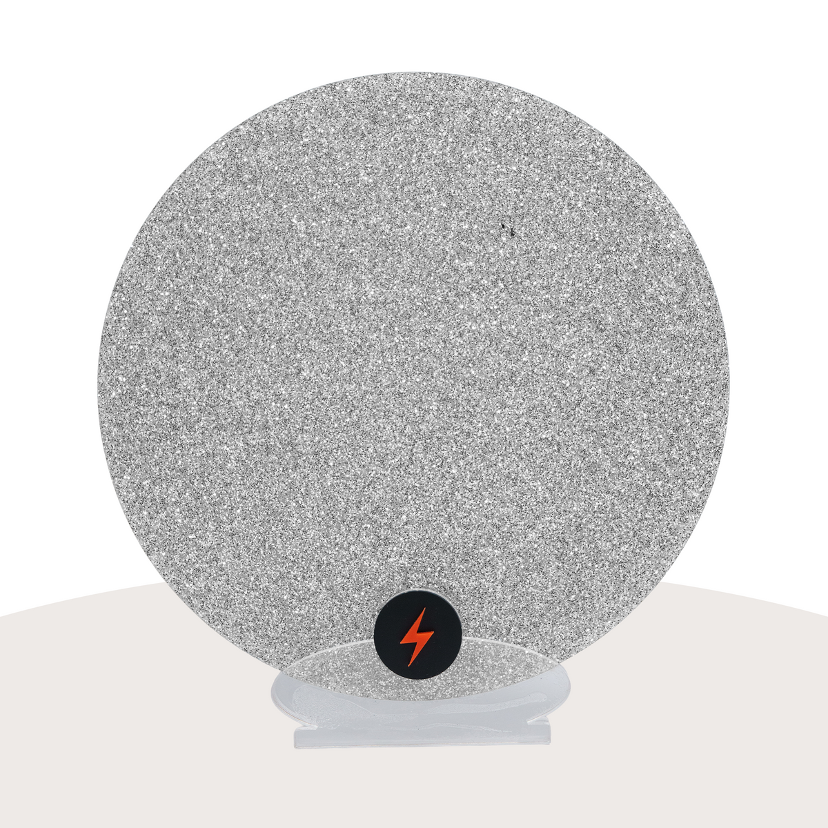 Standard Silver Standard Glitter Acrylic — Front view