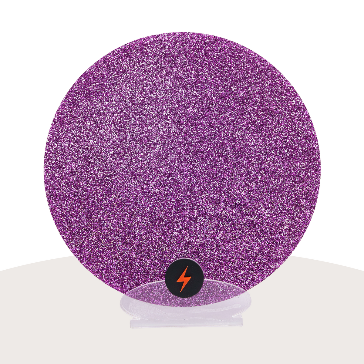 Purple Standard Glitter Acrylic — Front view