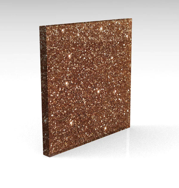 Rose Gold Standard Glitter Acrylic