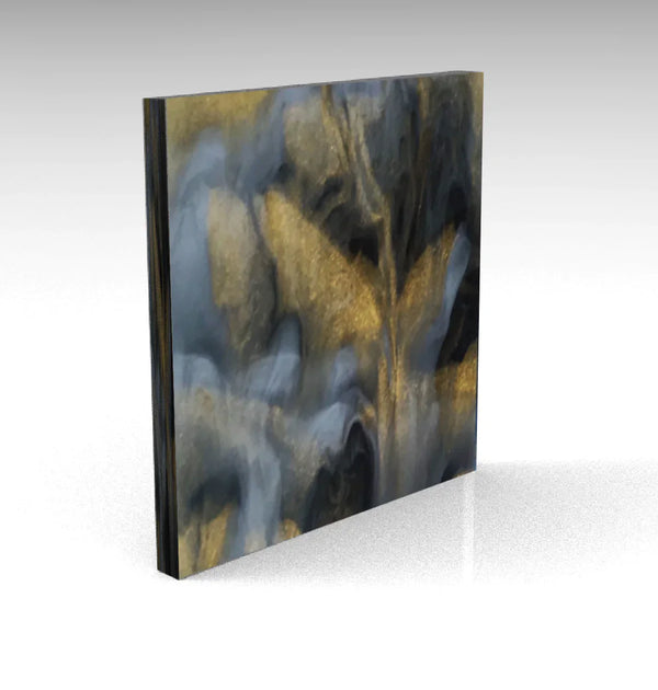 Grey Gold Starlight Shimmer Acrylic