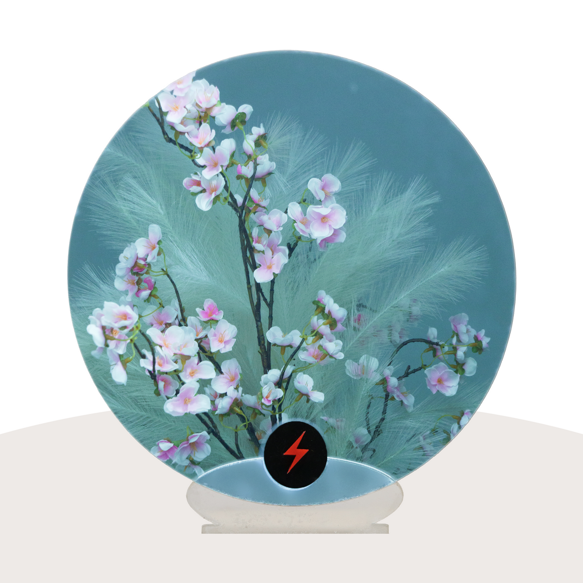 Baby Blue Mirror Acrylic — Front view