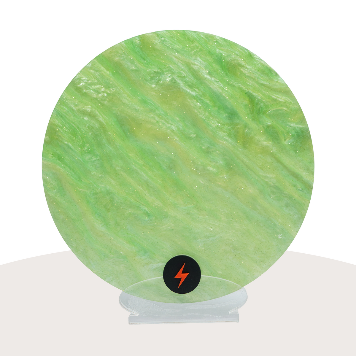 Green Pixie Pearl Finish Acrylic — Front view