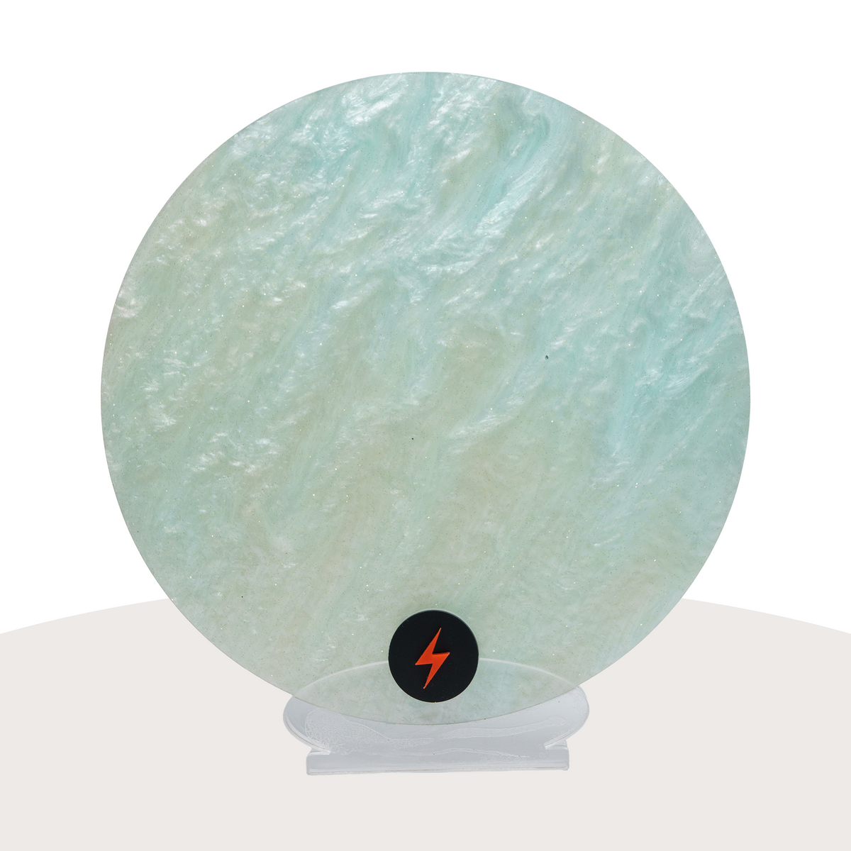 Aqua Pixie Pearl Finish Acrylic — Front view