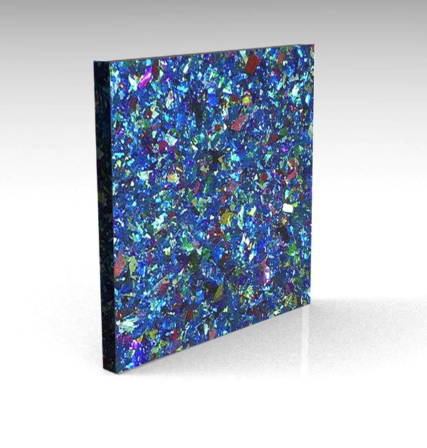 Light Blue Party Glitter Acrylic
