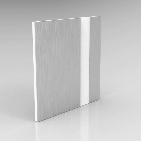 Brushed Silver on White 2 PLY - RowMAX