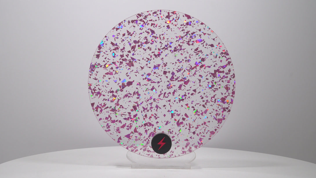 Pink Tinsel Glitter Acrylic — Product video