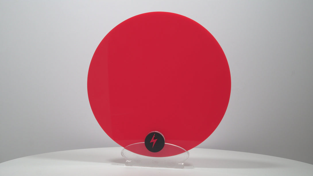 Fluro Red Solid Acrylic — Product video