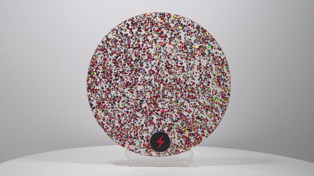 Red/Black/Gold Bubble Glitter Acrylic — Product video