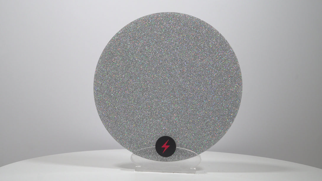 Holographic Silver Standard Glitter Acrylic — Product video