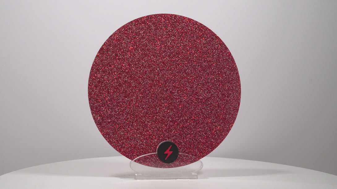 Bright Red Standard Glitter Acrylic — Product video