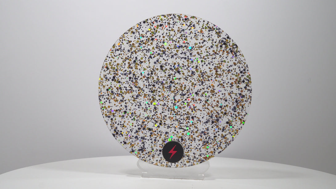 Black/White/Gold/ Bubble Glitter Acrylic — Product video