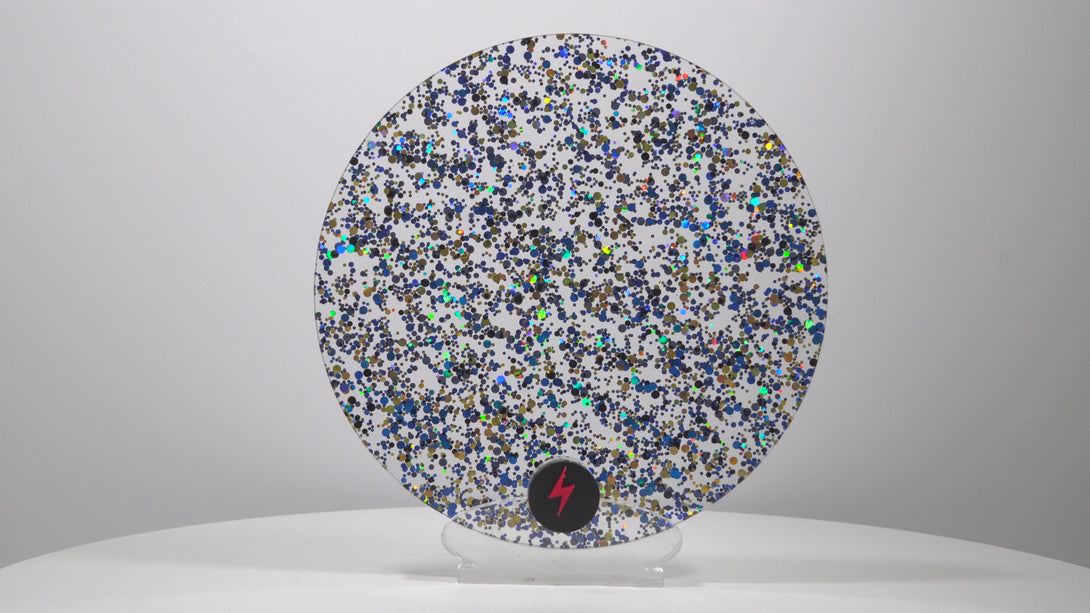 Blue/Black/Gold Bubble Glitter Acrylic — Product video