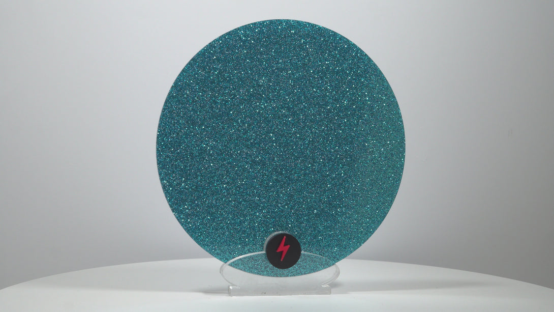 Cyan Standard Glitter Acrylic — Product video